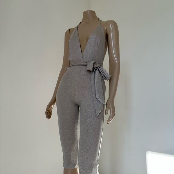 Shiny jump suit club or birthday size S used - Picture 6 of 9
